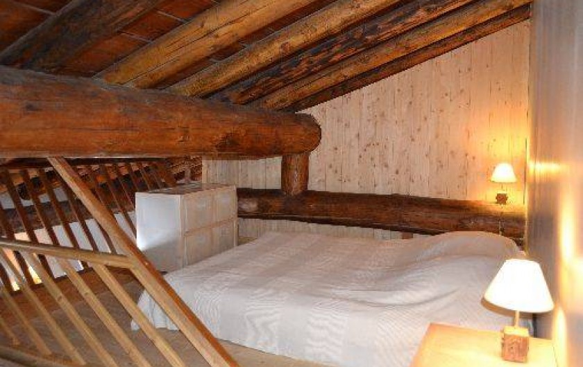 Location de vacances - Appartement à Bonneval-sur-Arc - Chambre double en mezzanine