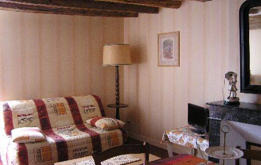 Location de vacances - Studio à Saint-Aubin-de-Luigné - Salle à manger/salon : partie salon