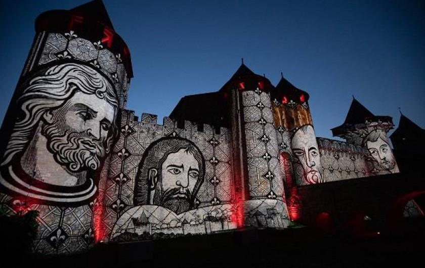 Spectacle nocturne aux remparts de Carcassonne