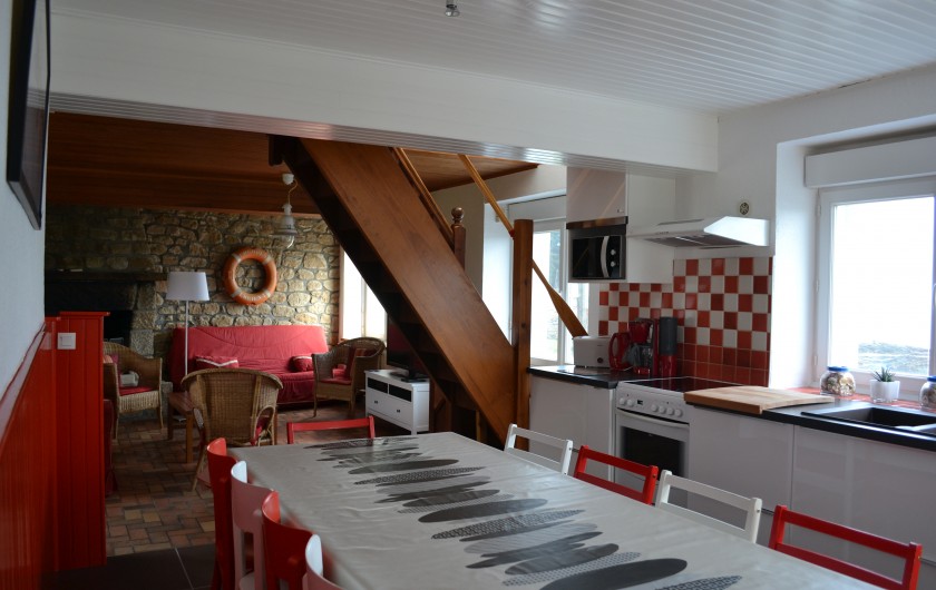 Location de vacances - Villa à Saint-Philibert - Un espace ouvert pour profiter de tout le monde en même temps