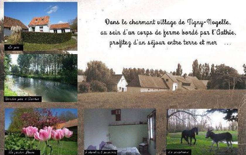 Location de vacances - Gîte à Berck - Le verso de notre carte de visite.