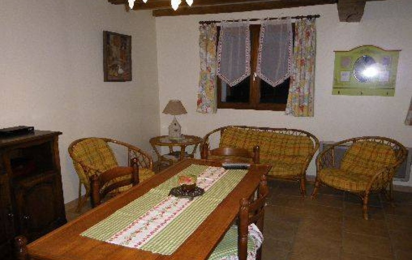 Location de vacances - Gîte à Berck - Le salon et la salle à manger.