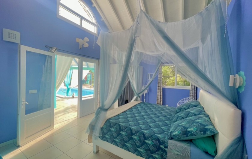 Location de vacances - Chambre d'hôtes à Le Gosier - Chambre XL 99€ la nuit pour 2 personnes + 35€  la nuit pour une 3em personne