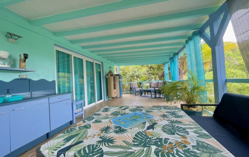 Location de vacances - Gîte à Le Gosier - Espace privé du gîte XXL