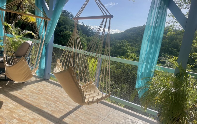 Location de vacances - Gîte à Le Gosier - Espace privé du gîte XXL privée de la chambre XXL de 50m2