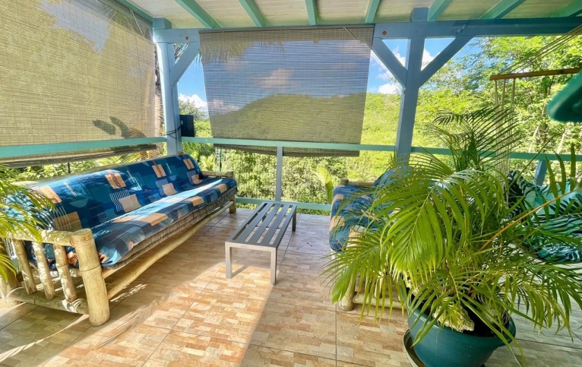 Location de vacances - Gîte à Le Gosier - Terrasse privée de la chambre XXL de 50m2 sans vis à vis