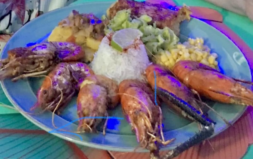 Location de vacances - Gîte à Le Gosier - table d'hôtes