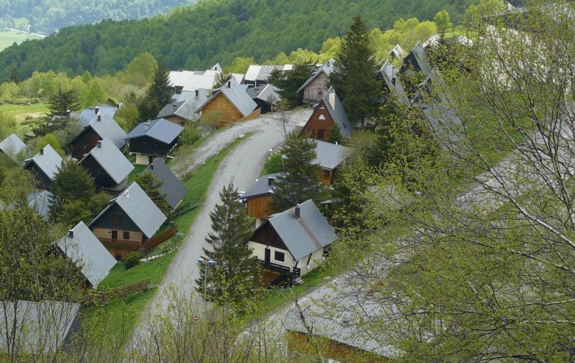 Location de vacances - Chalet à Saint-Lary-Soulan - Eté - Chalet vu du haut