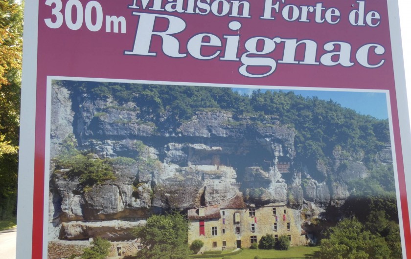 Location de vacances - Gîte à Tursac - notre seul voisin à 300 m La Maison Forte de Reignac, château falaise...