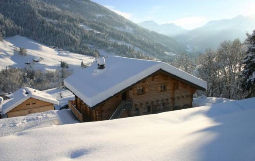 Location de vacances - Appartement à Hauteluce - Arrière du chalet, côté location