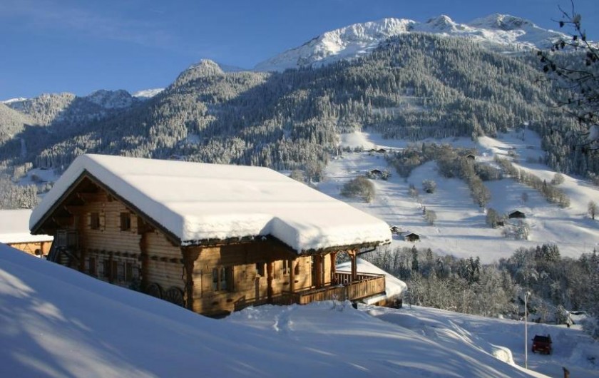 Location de vacances - Appartement à Hauteluce - Arrière du chalet, côté location