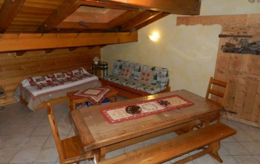 Location de vacances - Appartement à Hauteluce - Pièce de vie salon, salle à manger