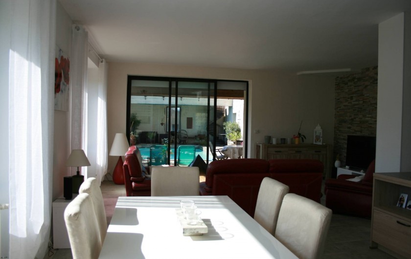 Location de vacances - Mas à Lagorce - pièce à vivre