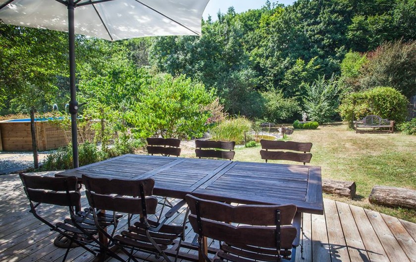 Location de vacances - Villa à Monestier - Notre terrasse ouest