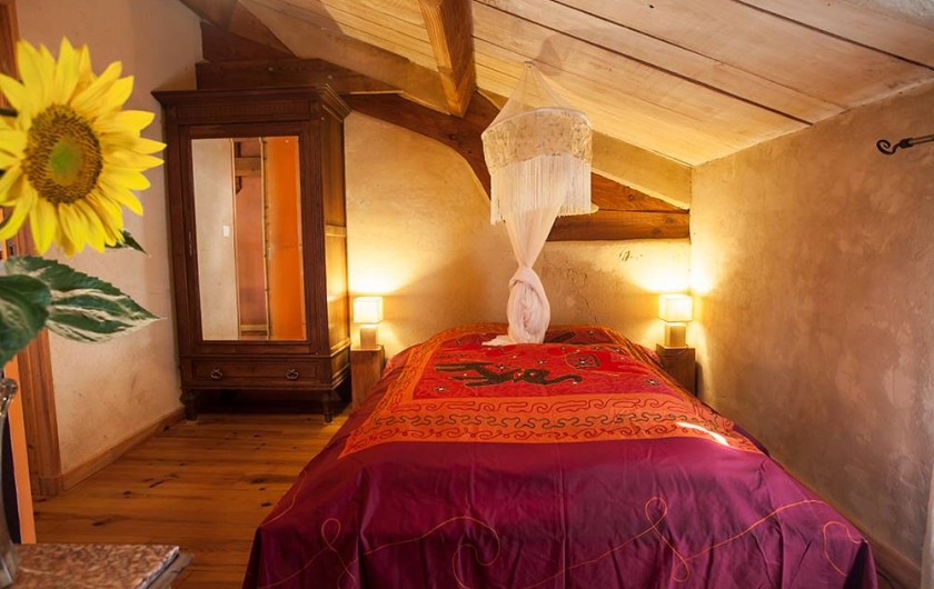 Location de vacances - Villa à Monestier - La chambre tournesol, N°2