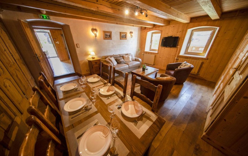 Location de vacances - Appartement à Morzine - coin séjour GENTIANE