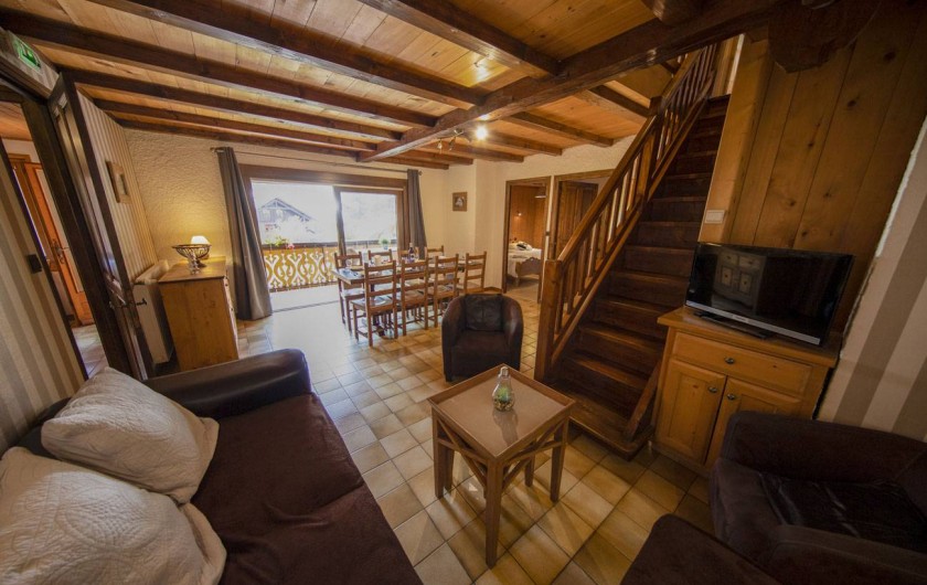 Location de vacances - Appartement à Morzine - Coin salon ABRICOTINE