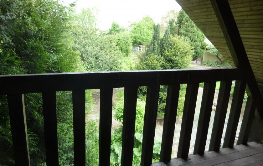 Location de vacances - Chambre d'hôtes à Le Plessis-Grohan - Suite Ô SOLEIL LEVANT Balcon  vue jardin grande chambre 1