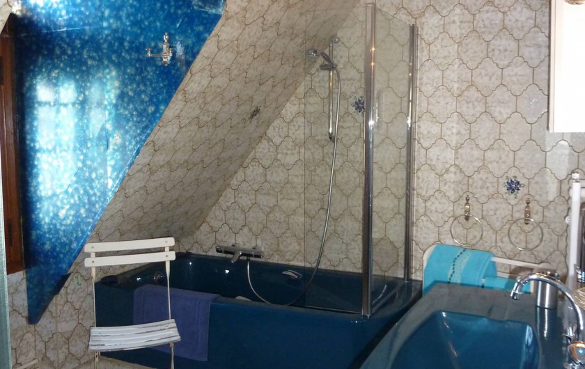 Location de vacances - Chambre d'hôtes à Le Plessis-Grohan - Suite Ô CLAIR DE LA LUNE Salle de bains