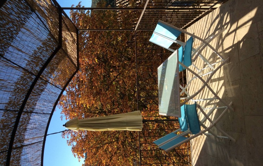 Location de vacances - Chalet à Saint-Martin-de-Brômes - la terrasse