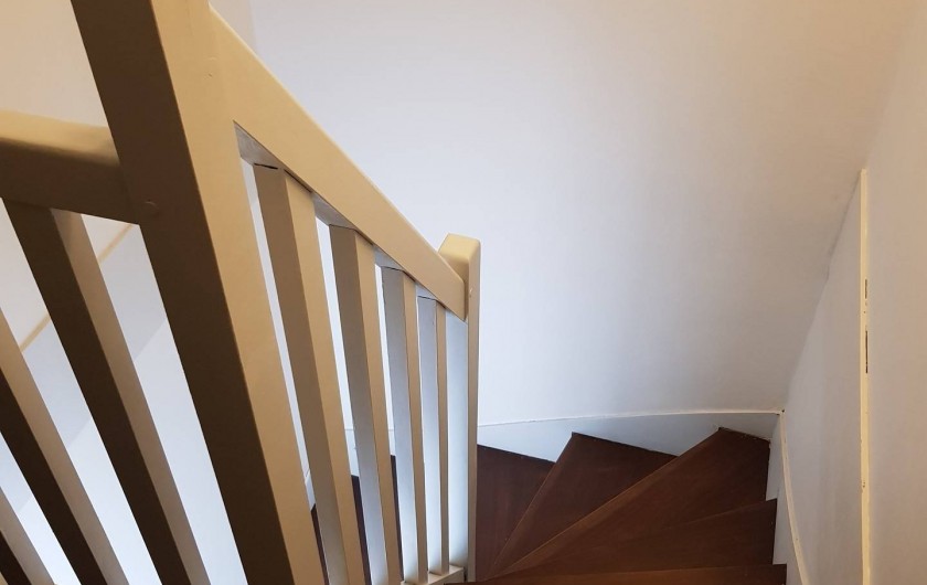 Location de vacances - Appartement à Blonville-sur-Mer - Cage d'escalier de notre duplex