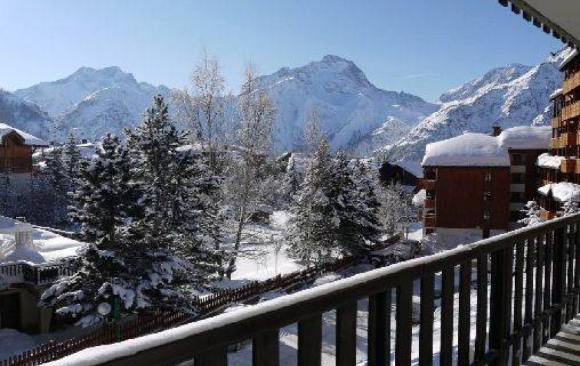 Location de vacances - Appartement à Les Deux Alpes - vue sur la Muzelle