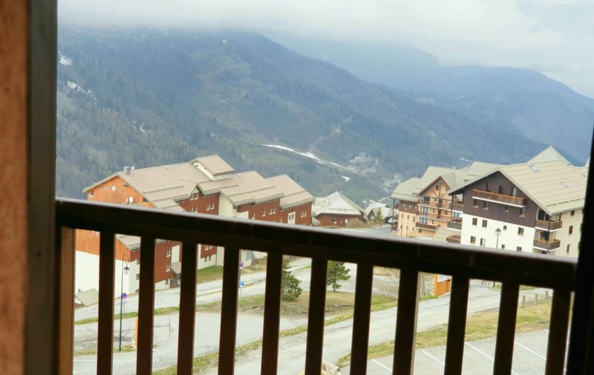 Location de vacances - Appartement à Valmeinier 1800 - Vue de la terrasse