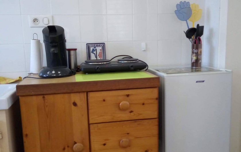 Location de vacances - Appartement à Liourdres - living frigo