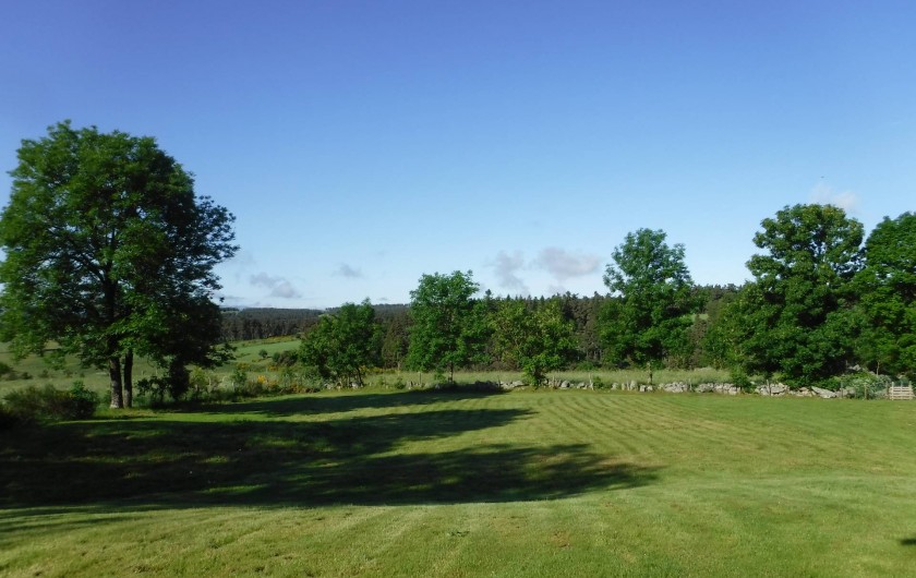 Location de vacances - Chalet à Villesoule - vue de la terrasse