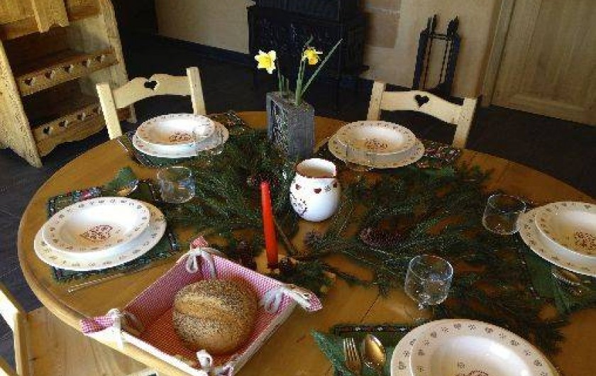 Location de vacances - Chalet à Servoz - A l'heure du repas.