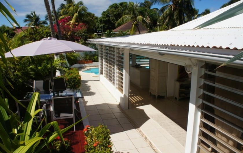 Location de vacances - Villa à Saint-François - Terrasse repas