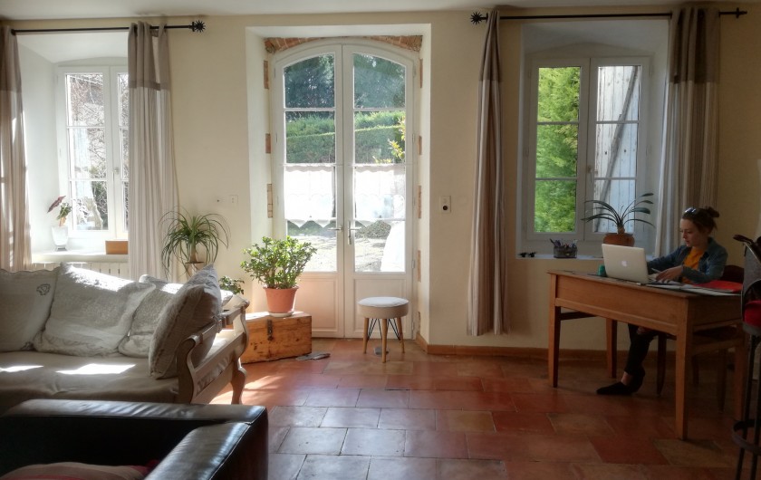 Location de vacances - Mas à Loupia - Salon