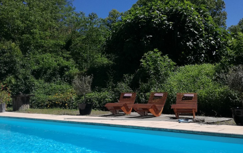 Location de vacances - Mas à Loupia - La piscine