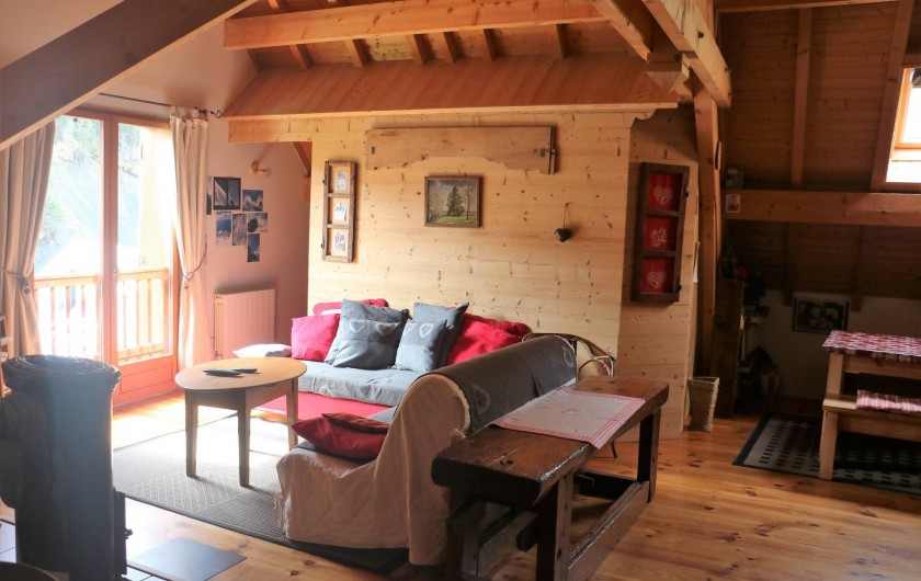 Location de vacances - Chalet à Saint-Jean-d'Arves - 2ème coin salon