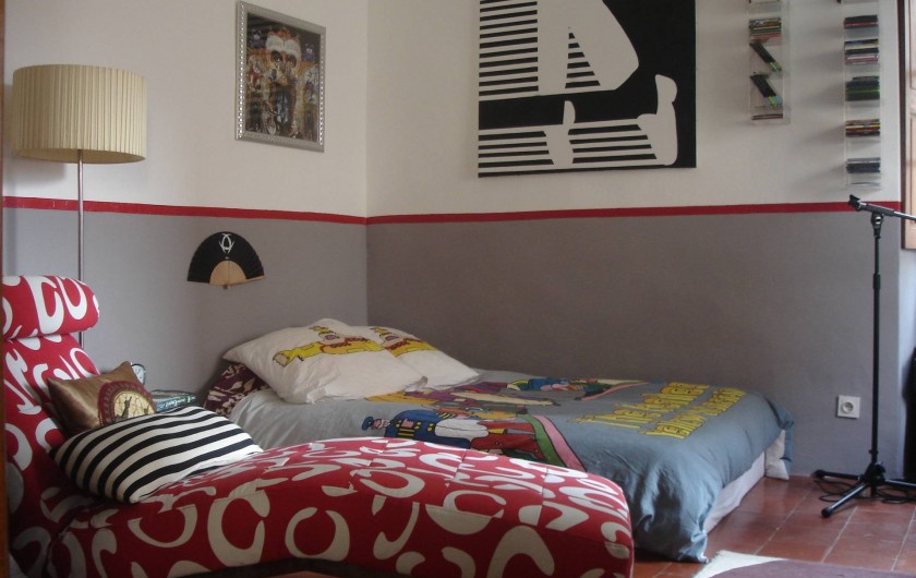 Location de vacances - Appartement à L'Île-Rousse - CHAMBRE LIT SIMPLE + LIT BÉBÉ