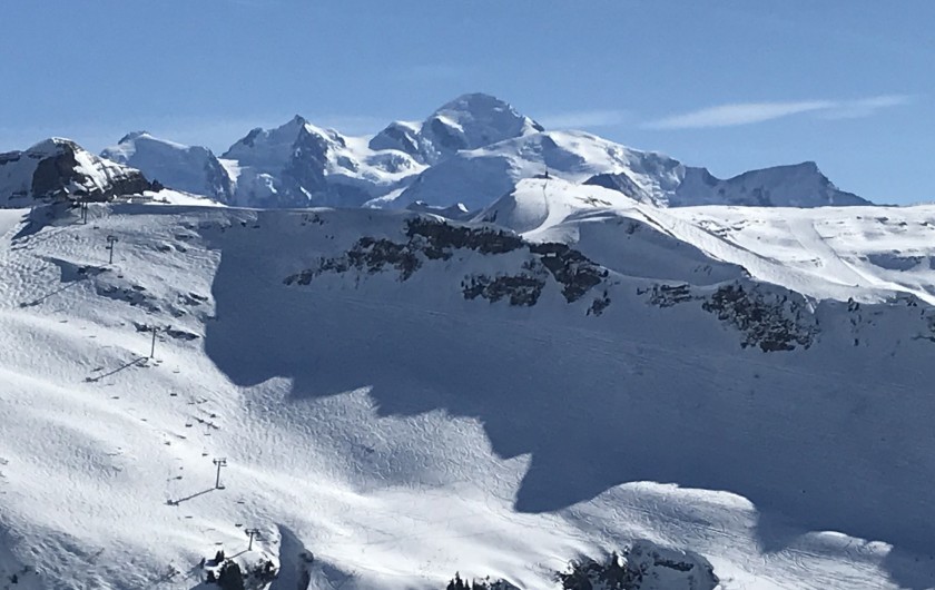 Location de vacances - Appartement à Samoëns - Vue Mont Blanc