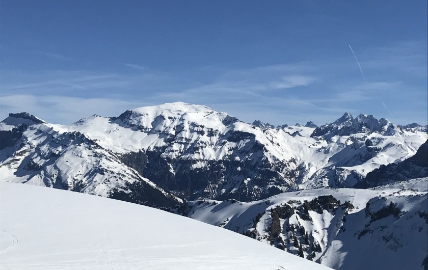 Location de vacances - Appartement à Samoëns - Vue à skis
