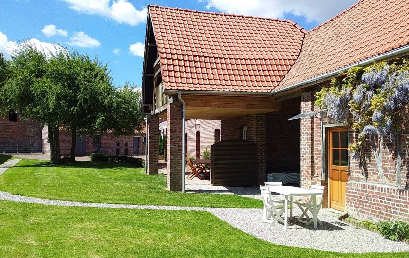 Location de vacances - Gîte à Helfaut - terrain commun aux 2 gites