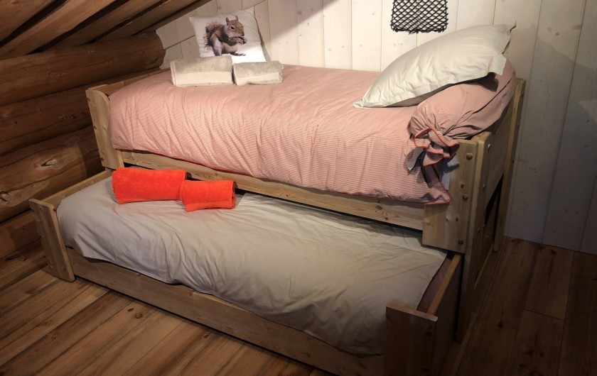 Location de vacances - Chalet à Bolquère - Le Grenier, ses lits gigognes