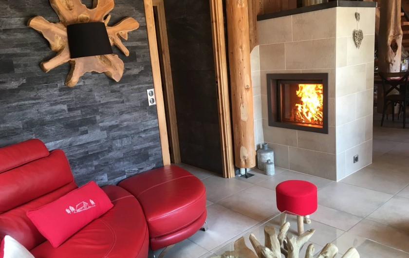 Location de vacances - Chalet à Bolquère - La cheminée double-face