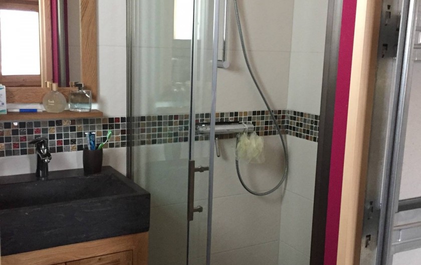 Location de vacances - Chalet à Bolquère - La salle d'eau privative de la Tanière