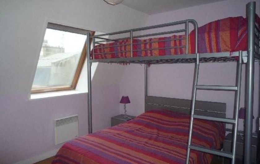 Location de vacances - Appartement à Wimereux - chambre avec 2 lits double