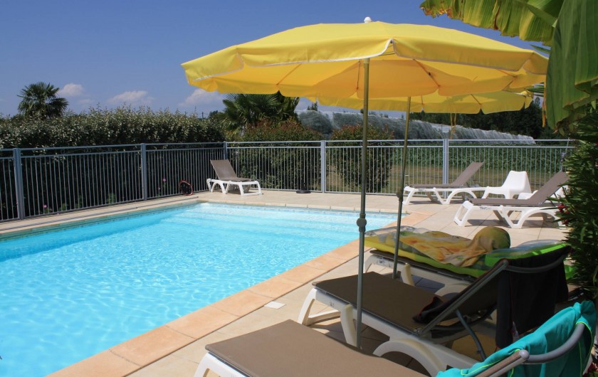 Location de vacances - Gîte à Lafrançaise - La piscine 10/5 avec marches, elle est sécurisée, pas de vis à vis.