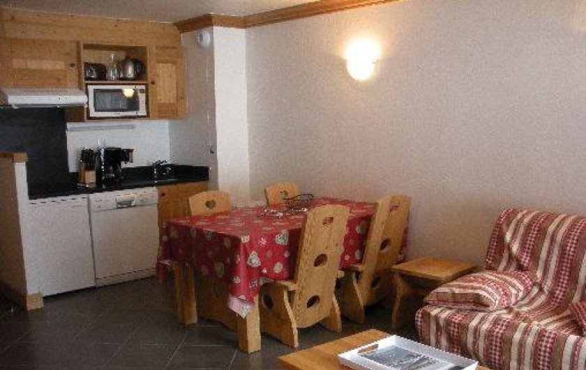Location de vacances - Appartement à Lanslebourg-Mont-Cenis - Séjour : coin cuisine