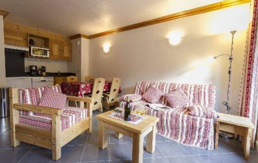 Location de vacances - Appartement à Lanslebourg-Mont-Cenis - Séjour : coin salon