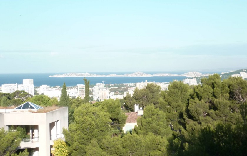 Location de vacances - Villa à Marseille - La vue sur mer depuis le château