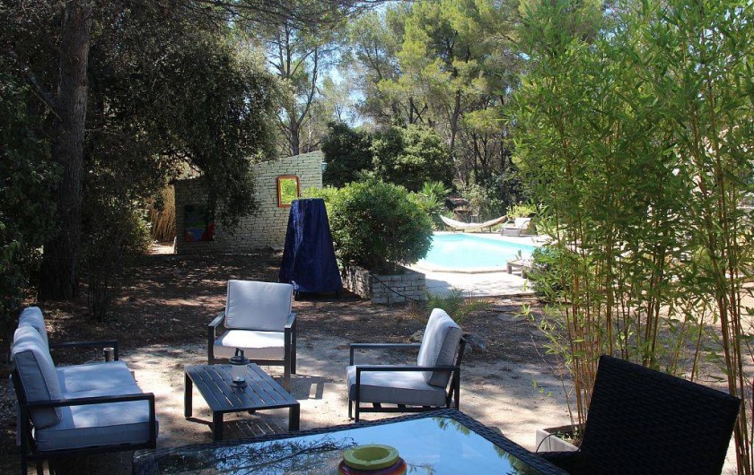 Location de vacances - Studio à Velaux - Vue de la terrasse