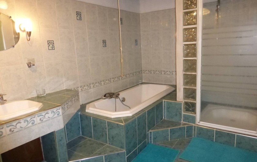 Location de vacances - Gîte à Saint-Hilaire-Peyroux - salle de bains principale