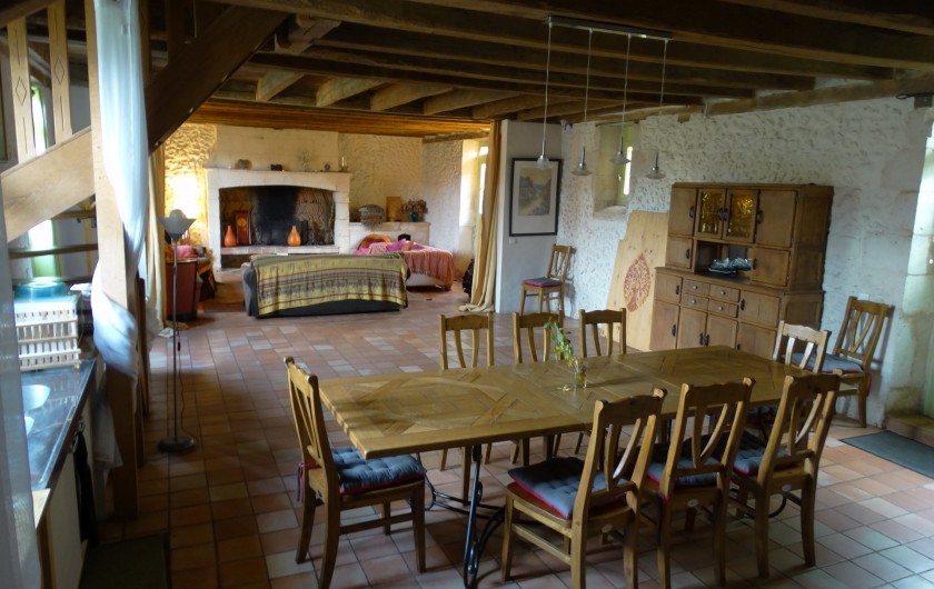 Location de vacances - Gîte à Bourrou - Salon gite alep