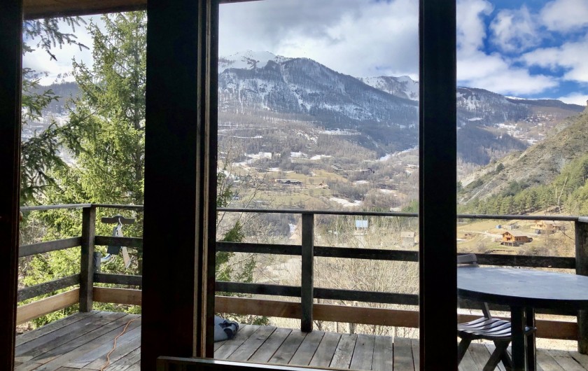 Location de vacances - Chalet à Allos - VUE DEPUIS LIVING ROOM
